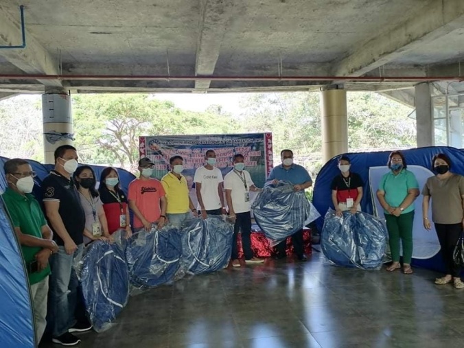 Abante Surigao Devt Organization donates Emergency Modular Tents